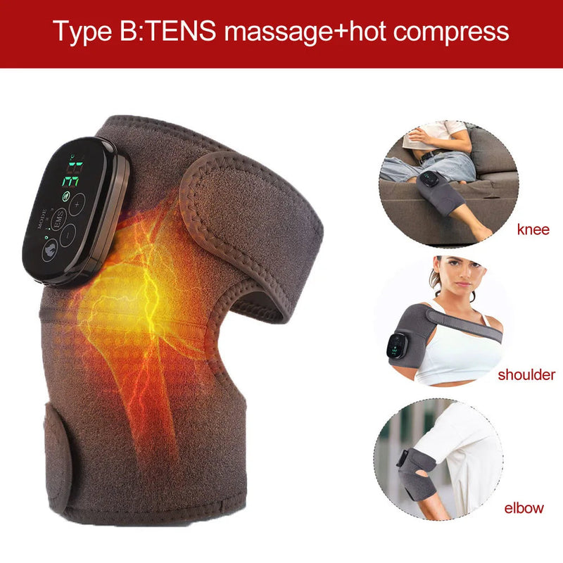 Eletric Heating Knee Pads Shoulder Protection for Joint Pain 40-70℃ Hot Compress Physiotherapy Blood Circulation Rehabilitation-Health Wisdom™