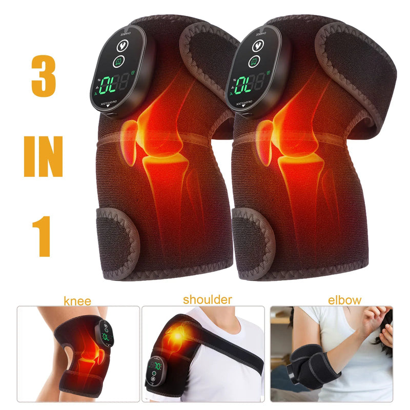 Eletric Heating Knee Pads Shoulder Protection for Joint Pain 40-70℃ Hot Compress Physiotherapy Blood Circulation Rehabilitation-Health Wisdom™