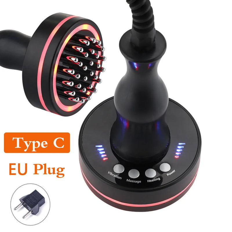 Eletric Meridian Massage Brush Full Body Fat Burning Gua Sha Lymphatic Drainage Anti-cellulite Heating Microcurrent Red Light-Health Wisdom™