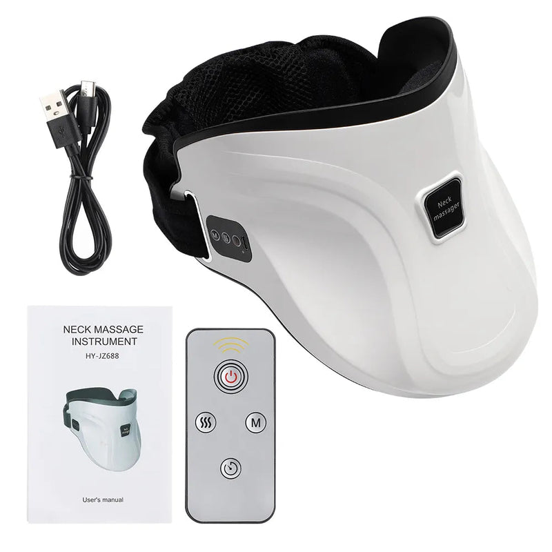 Eletric Neck Traction Therapy Device Recharge Neck Stretcher Cervical Spondylosis Vertebra Presotherapy Posture Corrector Heat-Health Wisdom™