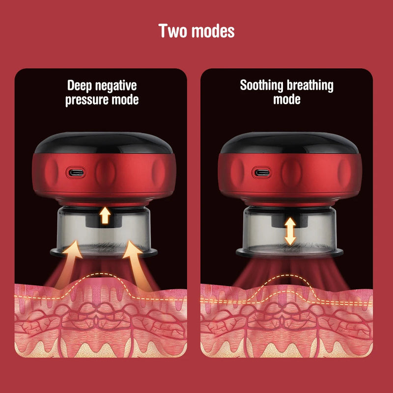Eletric Professional Suction Therapy Vacuum Breath Body Fat Reducing Massager Gua Sha Cuping Physiotherapy Anticellulite Scraper-Health Wisdom™