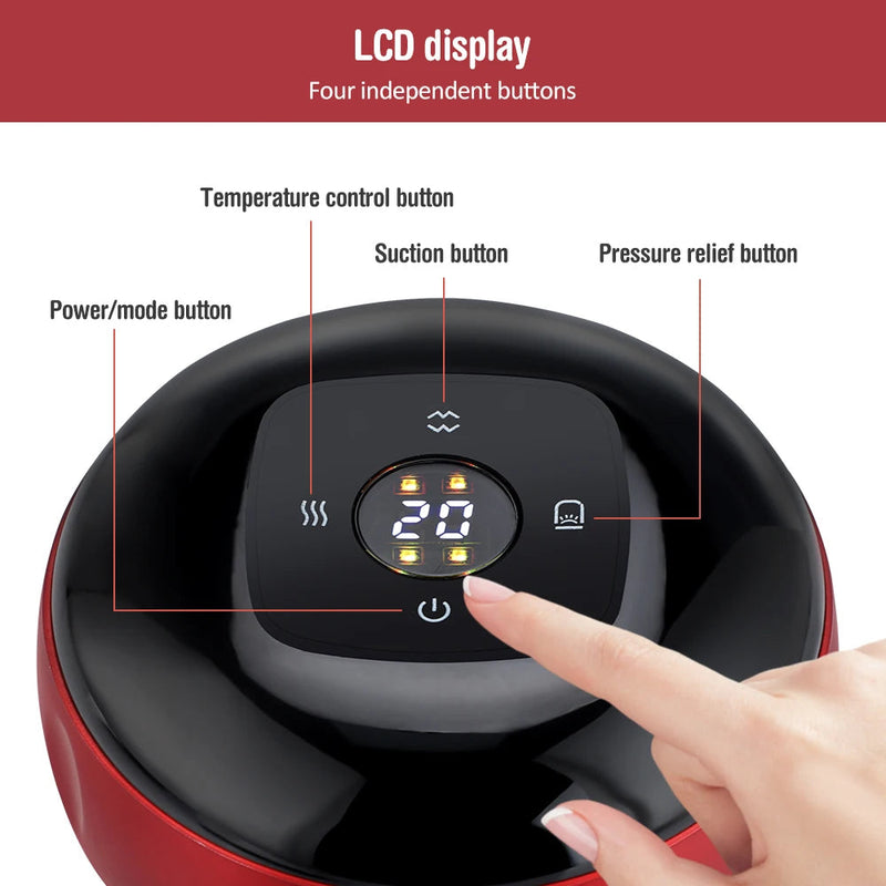 Eletric Professional Suction Therapy Vacuum Breath Body Fat Reducing Massager Gua Sha Cuping Physiotherapy Anticellulite Scraper-Health Wisdom™