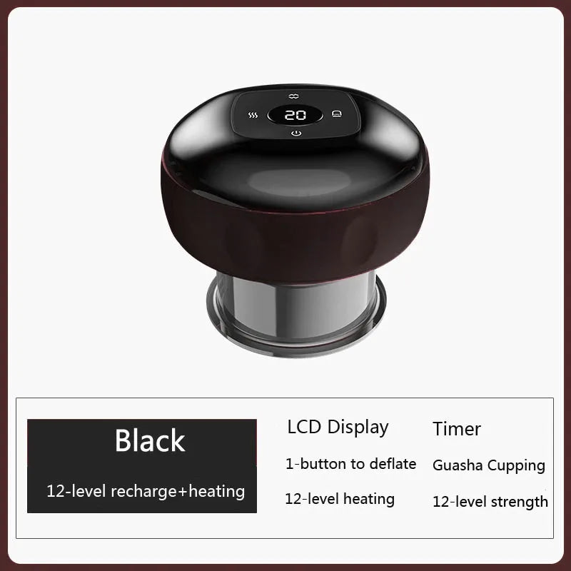 Eletric Professional Suction Therapy Vacuum Breath Body Fat Reducing Massager Gua Sha Cuping Physiotherapy Anticellulite Scraper-Health Wisdom™