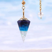 Energy Crystal Orgonite Pendulum For Dowsing Natural Healing Crystal Quartz Orgone Hexagonal Pendants Pendulo Jewelry Pendulos-Health Wisdom™