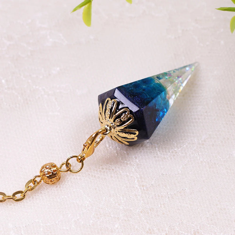 Energy Crystal Orgonite Pendulum For Dowsing Natural Healing Crystal Quartz Orgone Hexagonal Pendants Pendulo Jewelry Pendulos-Health Wisdom™
