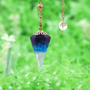 Energy Crystal Orgonite Pendulum For Dowsing Natural Healing Crystal Quartz Orgone Hexagonal Pendants Pendulo Jewelry Pendulos-Health Wisdom™