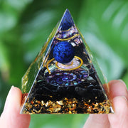 Energy Pyramid Orgonite Crystals Stone Orgone Pyramid Natural Amethyst Peridot Reiki Chakra Energy Generator Meditation Tool-Health Wisdom™