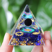 Energy Pyramid Orgonite Crystals Stone Orgone Pyramid Natural Amethyst Peridot Reiki Chakra Energy Generator Meditation Tool-Health Wisdom™