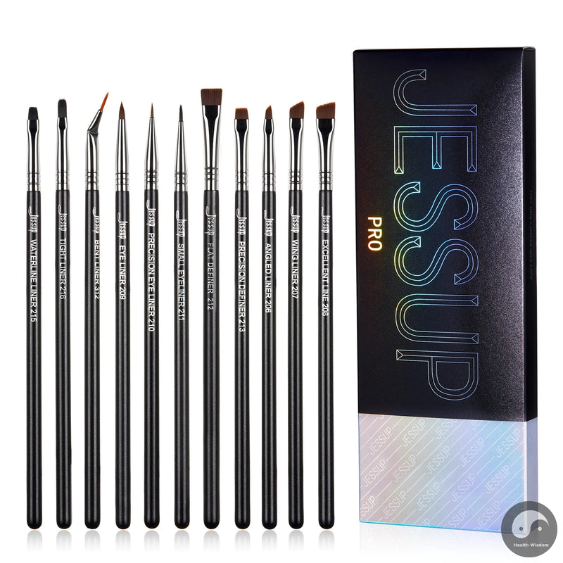 Eyeliner Brush Makeup Thin Bent Precision Angled Flat Definer Ultra Fine Pencil Precision Synthetic S151-Health Wisdom™