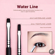 Eyeliner Brush Makeup Thin Bent Precision Angled Flat Definer Ultra Fine Pencil Precision Synthetic S151-Health Wisdom™