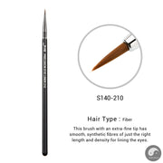 Eyeliner Brush Makeup Thin Bent Precision Angled Flat Definer Ultra Fine Pencil Precision Synthetic S151-Health Wisdom™