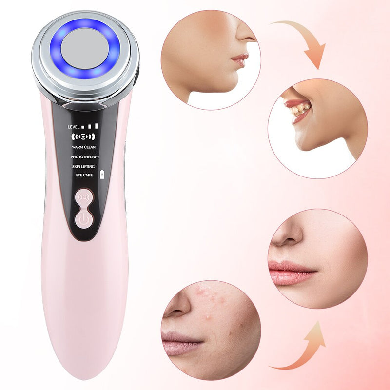 Face Massager Skin Rejuvenation Radio Mesotherapy LED Facial Lifting Beauty Vibration Wrinkle Removal Anti Aging Radio Frequency-Health Wisdom™