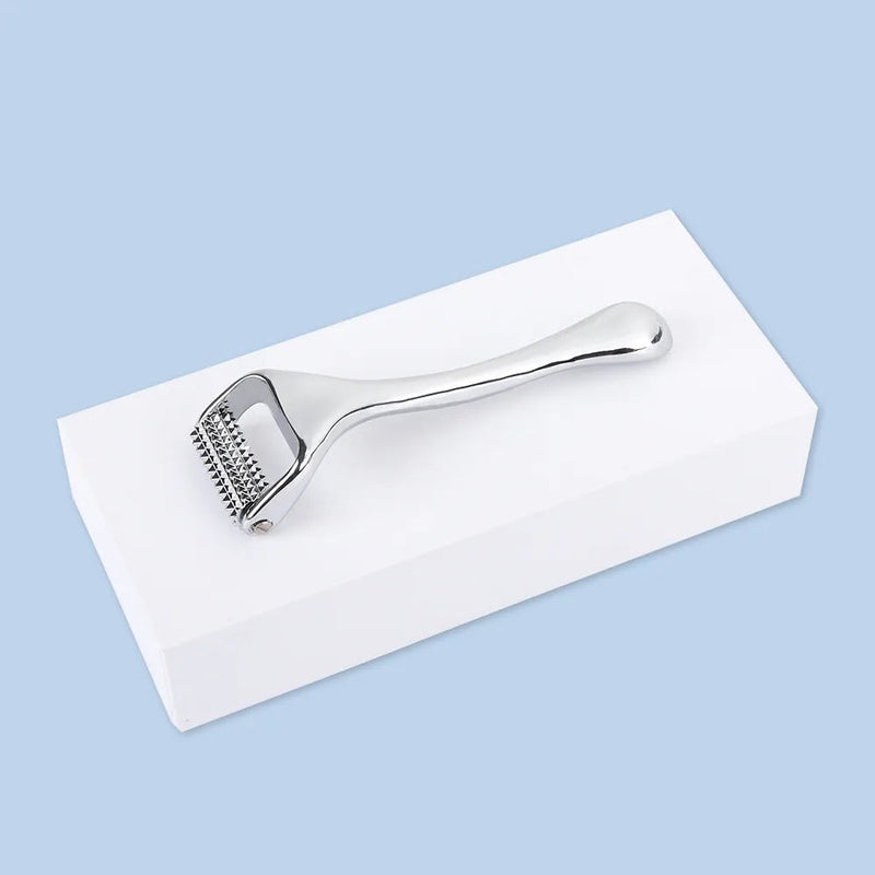 Face Massager Zinc Alloy Derma Roller Painless Micropin Skincare Facial Manual Massager Beauty Tools Face Roller Wrinkle Remover-Health Wisdom™