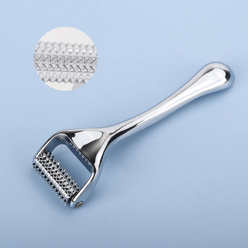 Face Massager Zinc Alloy Derma Roller Painless Micropin Skincare Facial Manual Massager Beauty Tools Face Roller Wrinkle Remover-Health Wisdom™