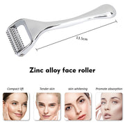 Face Massager Zinc Alloy Derma Roller Painless Micropin Skincare Facial Manual Massager Beauty Tools Face Roller Wrinkle Remover-Health Wisdom™