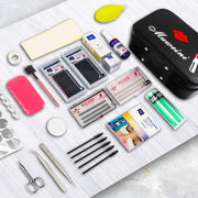 False Eyelashes Extension Training Kit Eye's Makeup Set Grafting Eyelash Tools Kit Practice Model Head Eye Lashes Graft Tool Kit-Health Wisdom™