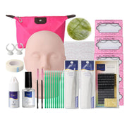 False Eyelashes Extension Training Kit Eye's Makeup Set Grafting Eyelash Tools Kit Practice Model Head Eye Lashes Graft Tool Kit-Health Wisdom™