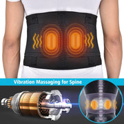 Far Infrared Heated Therapy Waist Massage Low Back Belt Herniated Disc Scoliosis Pain Relief Spine Lumbar Brace Support Massager-Health Wisdom™