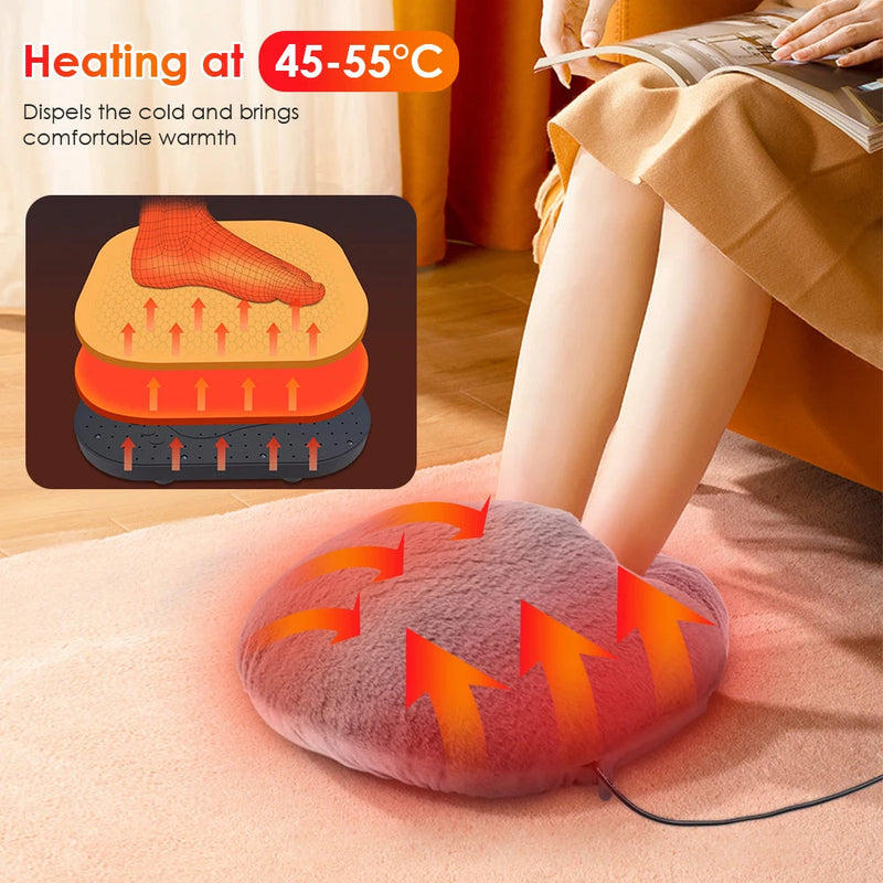 Foot Warmer Heater Soft Velvet Removable Washable Pad Winter Universal For Home Bedroom Sleeping Office-Health Wisdom™
