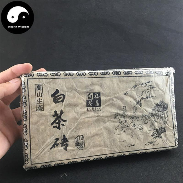 Fuding White Tea Brick 500g, Gao Shan Paper-Wrapped 高山生态