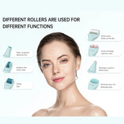 G10 Bio Roller 10In1 Multifunction Roller Kit Face Massager Derma Roller for Skin Care Anti-aging Collagen Stimulation Therapy-Health Wisdom™