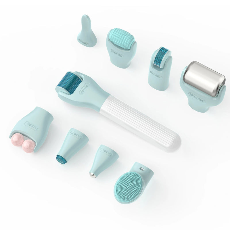 G10 Bio Roller 10In1 Multifunction Roller Kit Face Massager Derma Roller for Skin Care Anti-aging Collagen Stimulation Therapy-Health Wisdom™