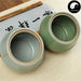 Ge Ceramic Loose Leaf Tea Storage 200g 茶叶罐, Plum Green Glaze