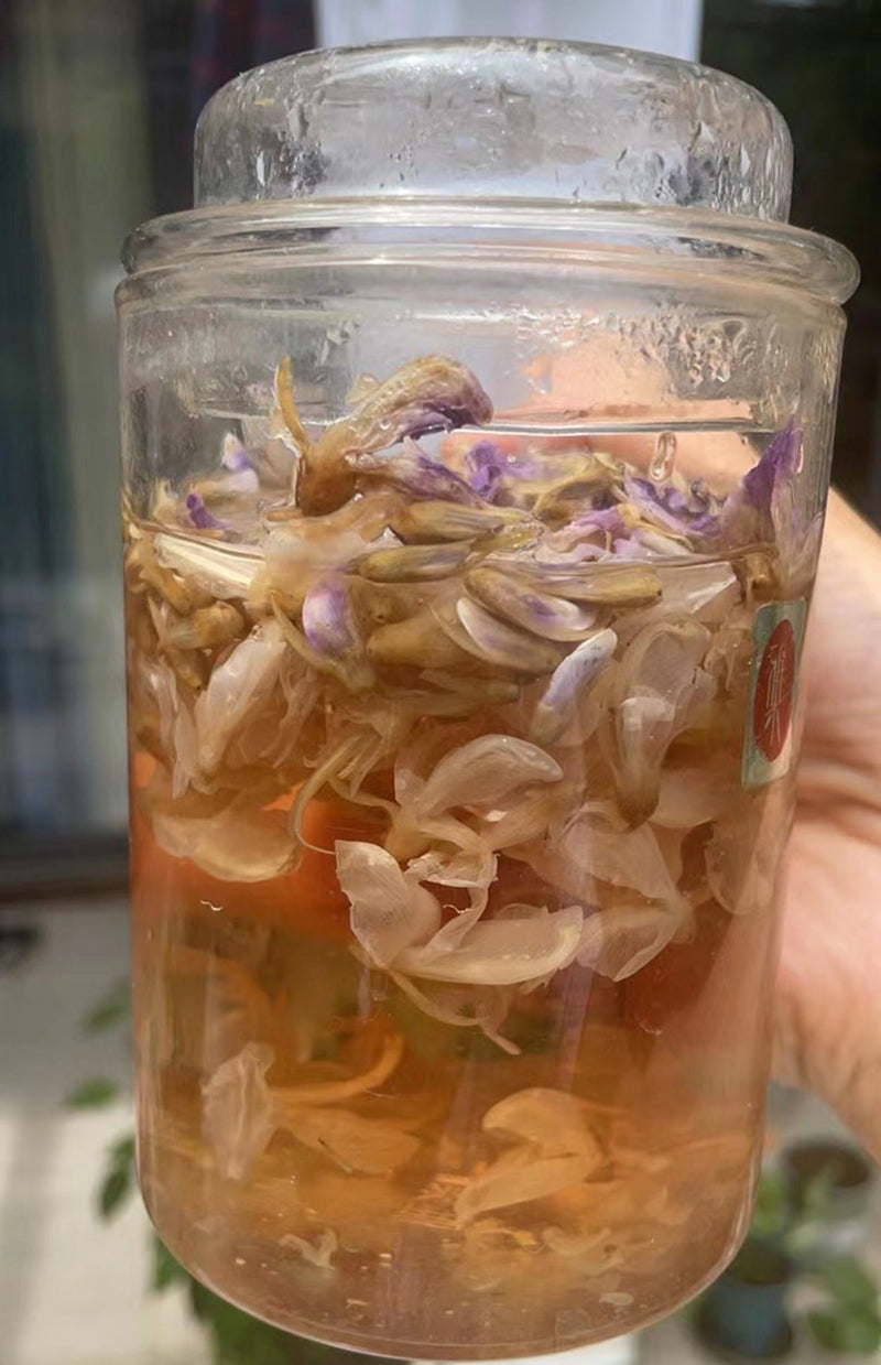 Ge Hua 葛花, Dried Lobed Kudzuvine Flower Tea, FIos Pueraria Lobata, Ge Gen Hua-Health Wisdom™