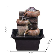 Gifts Desktop Water Fountain Portable Tabletop Waterfall Kit Soothing Relaxation Zen Meditation Lucky Fengshui Home Decorations-Health Wisdom™