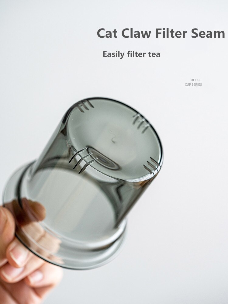 Glass Office Cup With Handle Household Filter Tea Making Cup Tea Separation Mug Modern Light Luxury Simple Water Cup-Health Wisdom™