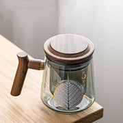 Glass Office Cup With Handle Household Filter Tea Making Cup Tea Separation Mug Modern Light Luxury Simple Water Cup-Health Wisdom™