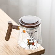 Glass Office Cup With Handle Household Filter Tea Making Cup Tea Separation Mug Modern Light Luxury Simple Water Cup-Health Wisdom™