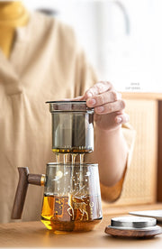 Glass Office Cup With Handle Household Filter Tea Making Cup Tea Separation Mug Modern Light Luxury Simple Water Cup-Health Wisdom™