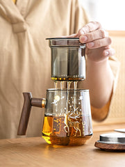 Glass Office Cup With Handle Household Filter Tea Making Cup Tea Separation Mug Modern Light Luxury Simple Water Cup-Health Wisdom™