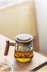 Glass Office Cup With Handle Household Filter Tea Making Cup Tea Separation Mug Modern Light Luxury Simple Water Cup-Health Wisdom™