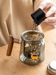 Glass Office Cup With Handle Household Filter Tea Making Cup Tea Separation Mug Modern Light Luxury Simple Water Cup-Health Wisdom™