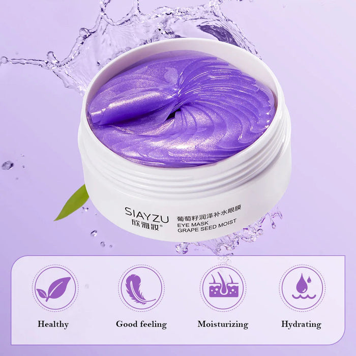 Grape Seed Anti-aging Moisturizing Collagen Eye Mask Anti Dark Circles Dry Eyes Masks Beauty Skin Care Eye Patches 60Pcs-Health Wisdom™