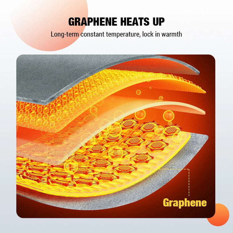 Graphene Electric USB Heating Pad Mat Massager Thermal Blankets Winter Warmer Abdomen Waist Back Foot Hand Pain Relief 30*60cm-Health Wisdom™