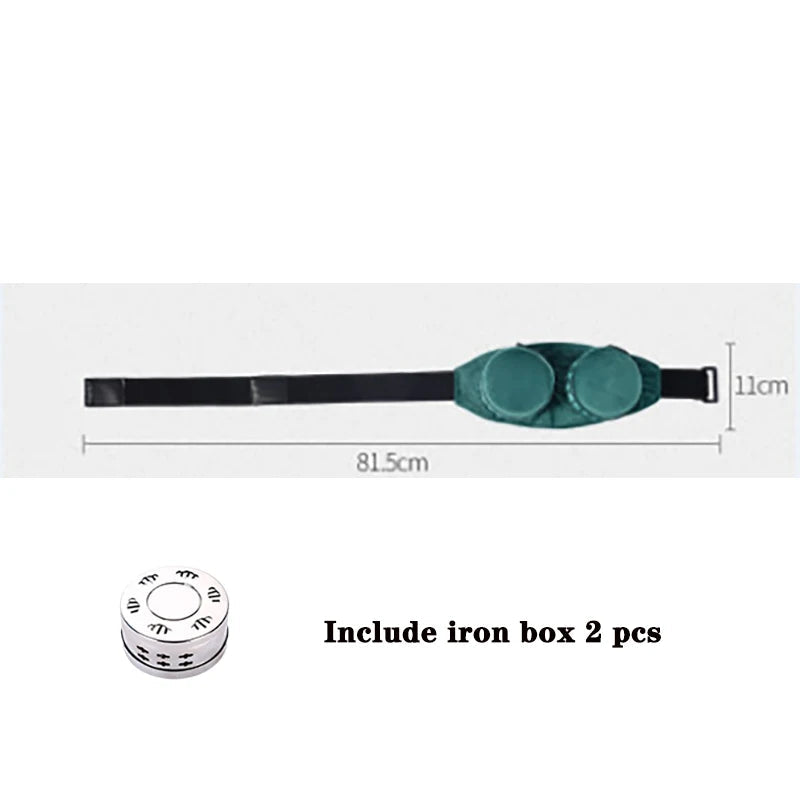 Green Velvet Moxibustion Box Bag Burner Acupuncture Meridian Heating Therapy Warm Pain Relief Free Shipping-Health Wisdom™