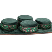Green Velvet Moxibustion Box Bag Burner Acupuncture Meridian Heating Therapy Warm Pain Relief Free Shipping-Health Wisdom™