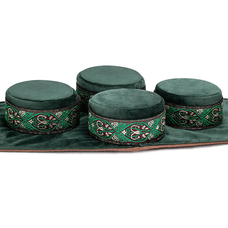 Green Velvet Moxibustion Box Bag Burner Acupuncture Meridian Heating Therapy Warm Pain Relief Free Shipping-Health Wisdom™