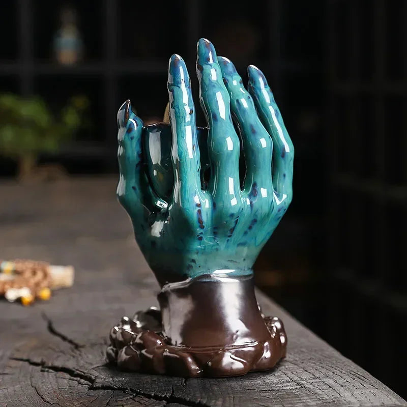 Halloween Skull Decoration Halloween Atmosphere Decor Terrifying Skull Creative Aromatherapy Stove Backflow Incense Burner-Health Wisdom™