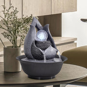HandMade Home Decorative Desktop Fountains Indoor Water Fountain Creative Craft Home Decor&Figurines FengShui Waterfall Fountain-Health Wisdom™