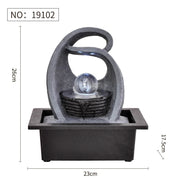 HandMade Home Decorative Desktop Fountains Indoor Water Fountain Creative Craft Home Decor&Figurines FengShui Waterfall Fountain-Health Wisdom™