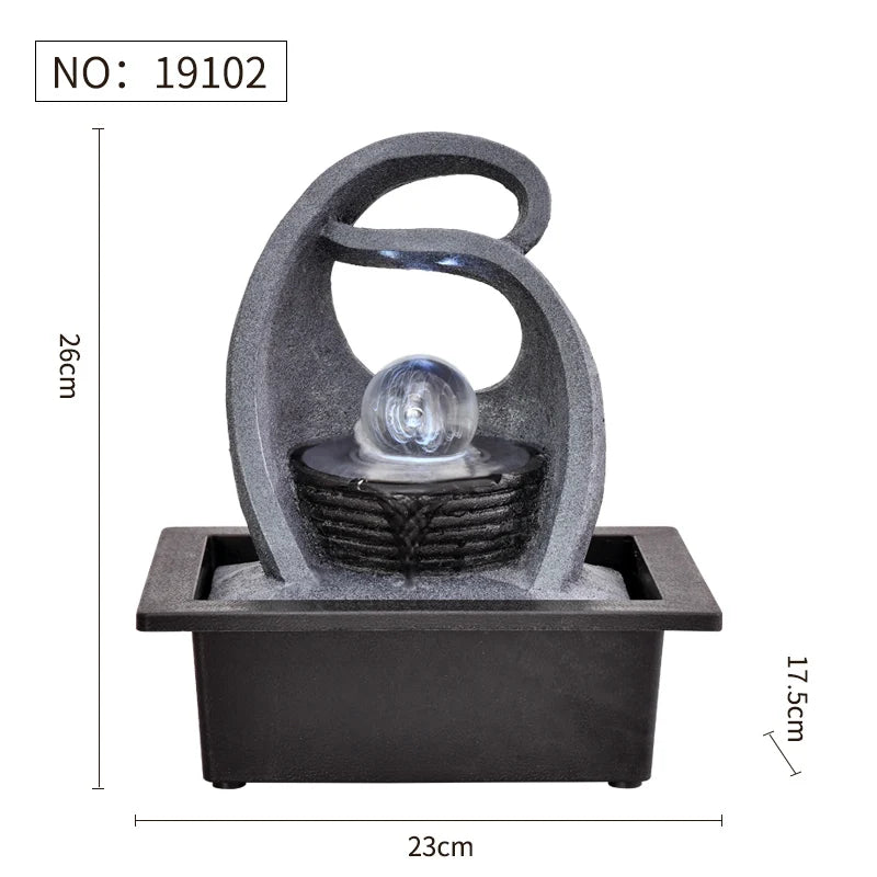 HandMade Home Decorative Desktop Fountains Indoor Water Fountain Creative Craft Home Decor&Figurines FengShui Waterfall Fountain-Health Wisdom™