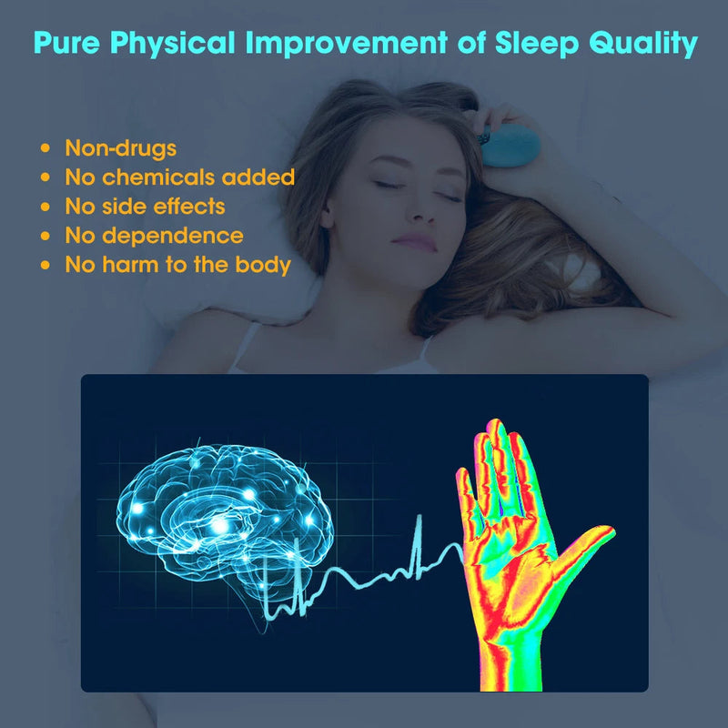 Handheld Sleep Aid EMS Microcurrent CES Pulse Device With Display Hypnosis Insomnia Mental Stress Anxiety Relief Eliminat Relax-Health Wisdom™