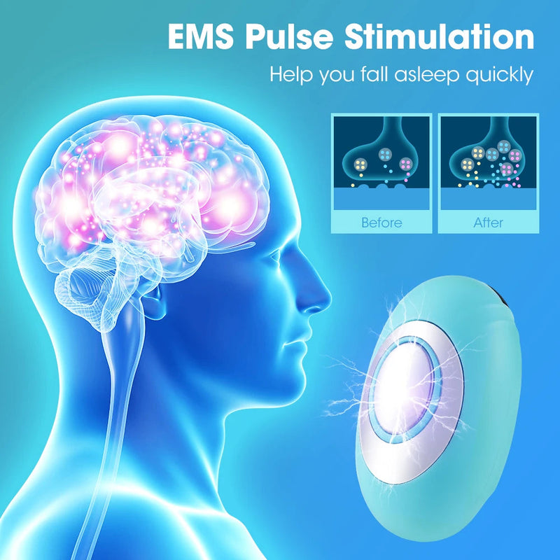 Handheld Sleep Aid EMS Microcurrent CES Pulse Device With Display Hypnosis Insomnia Mental Stress Anxiety Relief Eliminat Relax-Health Wisdom™
