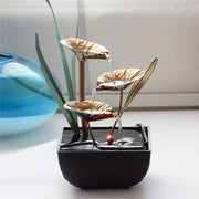 Handmade Craft Gifts Home Decorative Indoor Water Fountain Feng Shui Wheel Desktop Water Fountain for Home Office Teahouse Decor-Health Wisdom™