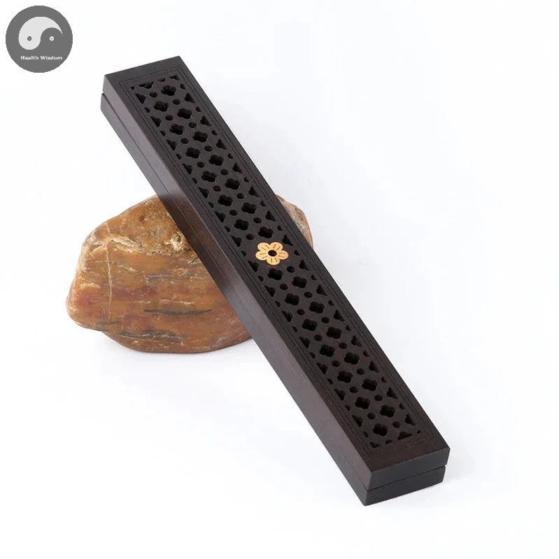 Handmade Creative Wood Aromatherapy Incense Stick Holder Hollow Incense Burner Wood Censer Box Wood Carving Crafts Chinese Gift-Health Wisdom™