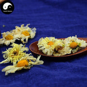 Hang Bai Ju 杭白菊, Flos Chrysanthemi, Florists Chrysanthemum Flower-Health Wisdom™